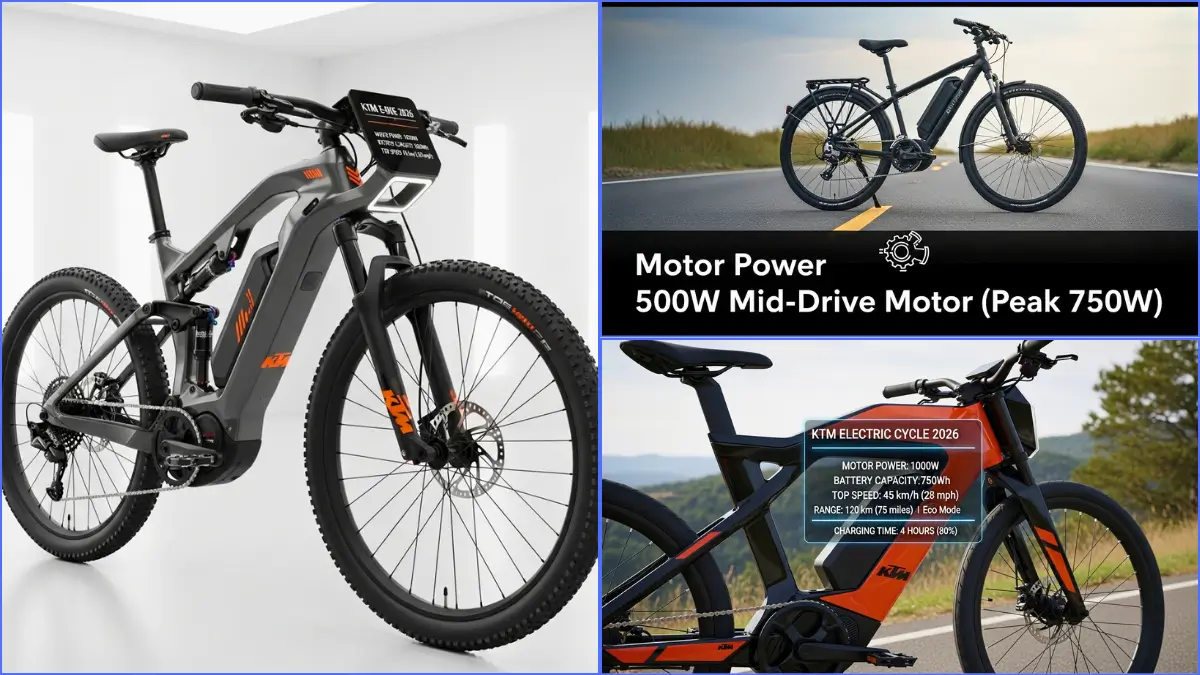 KTM Electric Cycle 2026 Specifications